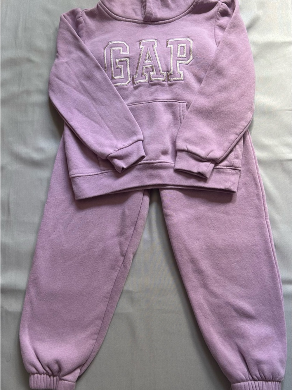 Gap Toddler Girls 2-Piece Logo Hoodie & Joggers Set - Lavender Purple - Size 5